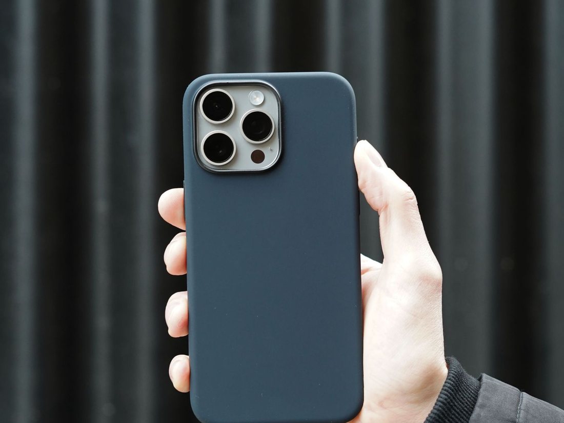 Case fitted to a late-model iPhone Pro Max